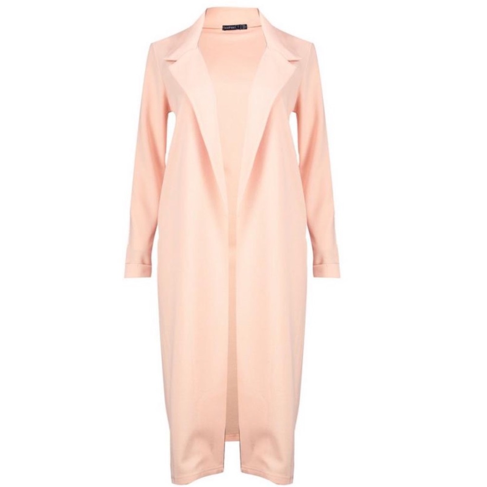 NWT- Waterfall Duster Jacket in Nude